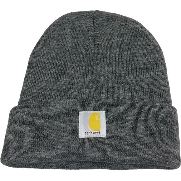 Carhartt Gray Cuffed Beanie Hat - Picture 1 of 6